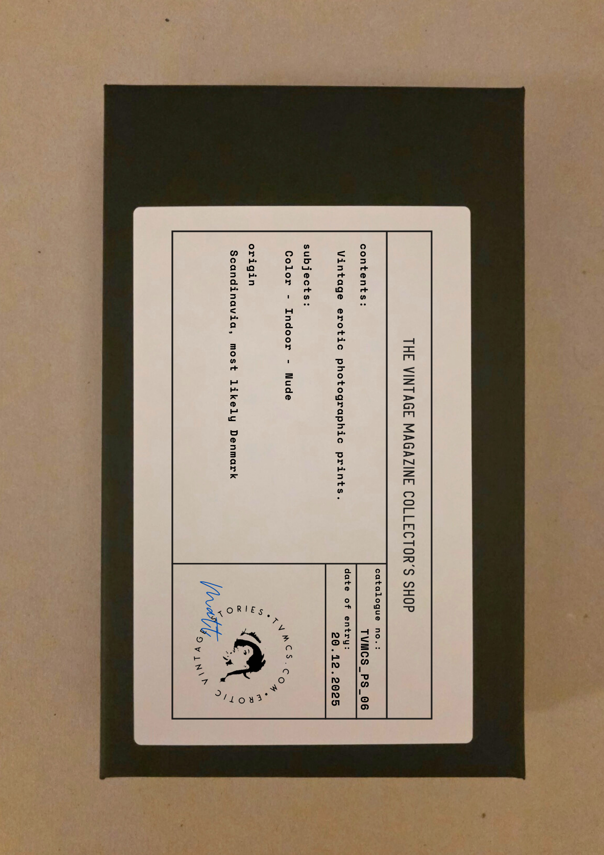 PS_06: Untitled Erotic Photo Set (12 photographs)