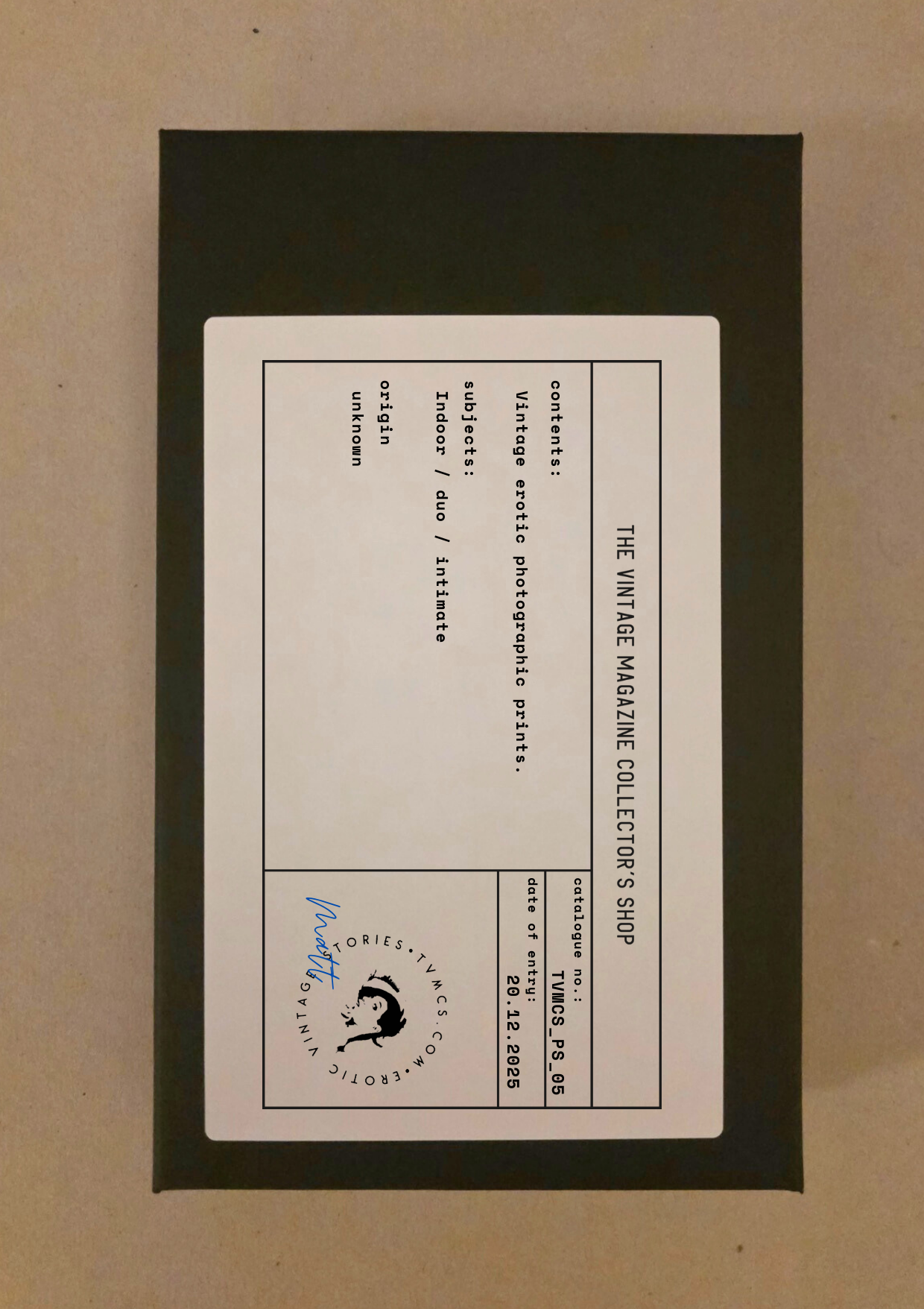 PS_05: Untitled Erotic Photo Set (8 photographs)