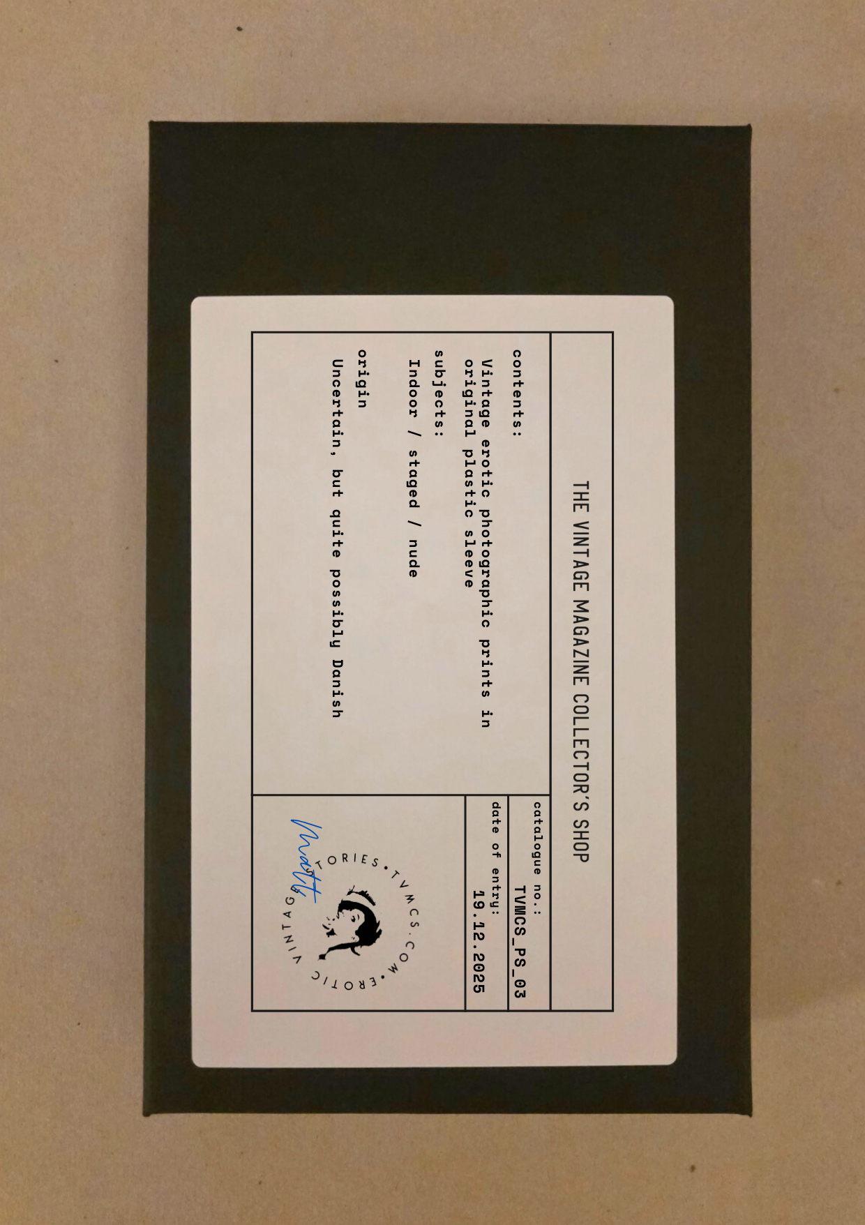 PS_03: Untitled Erotic Photo Set (10 photographs)