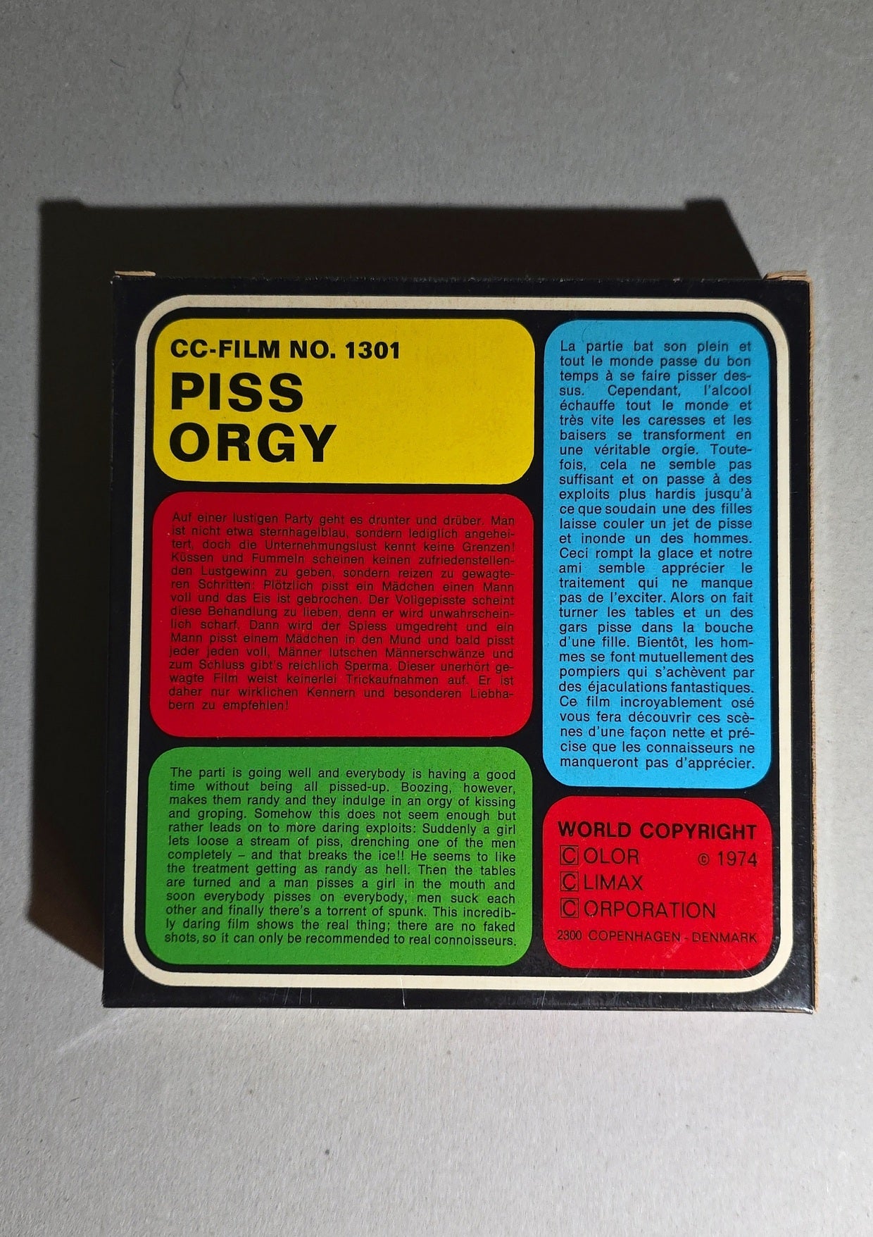 COLOR CLIMAX 1301 - PISS ORGY (Normal 8mm)