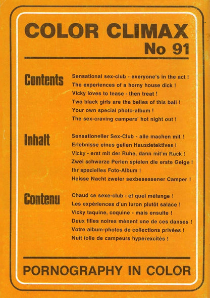 Color Climax 91 (neutral cover edition)