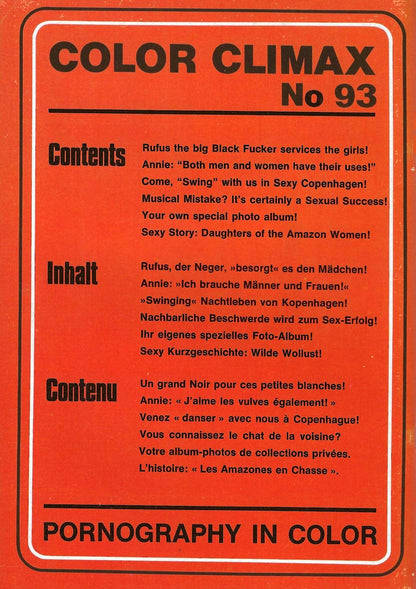 Color Climax 93 (neutral cover edition)