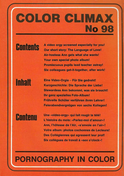Color Climax 98 (neutral cover edition)