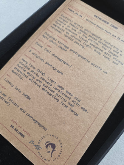 PS_01: Untitled Erotic Photo Set (5 photographs)